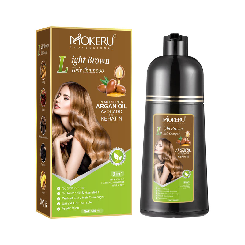 Argan Oil Treatment - Mokeru Szampon bez amoniaku Keratynowy szampon