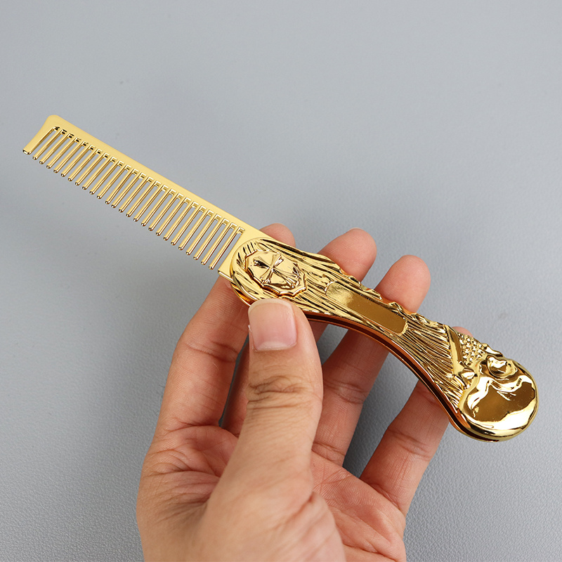 Hair Care Zinc - 1 szt. Składany grzebień ze stopu