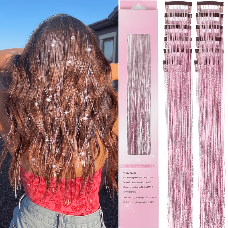 Hair Care Set - Włosy z brokatem 12 szt. Włosy