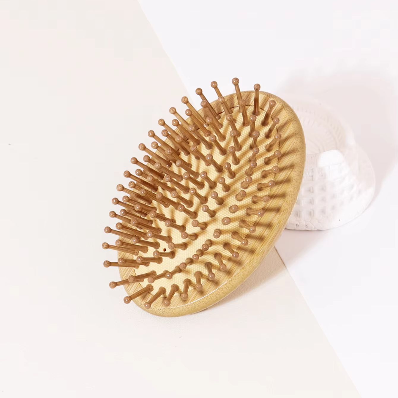 Bamboo Hair Brush - 1 szt. Bambusowa Szczotka Antystatyczna z