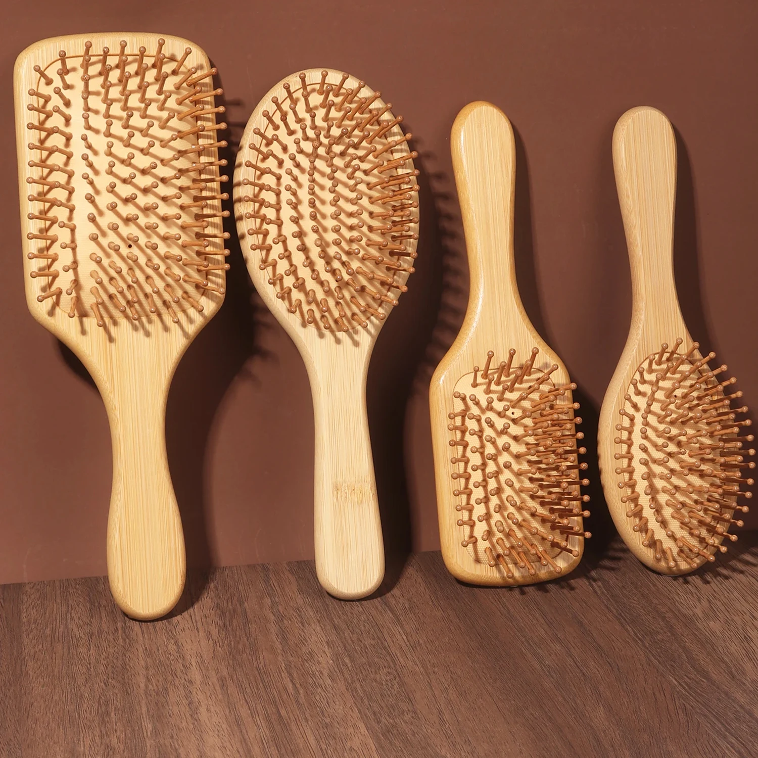 Bamboo Hair Brush - Naturalna bambusowa szczotka do włosów z