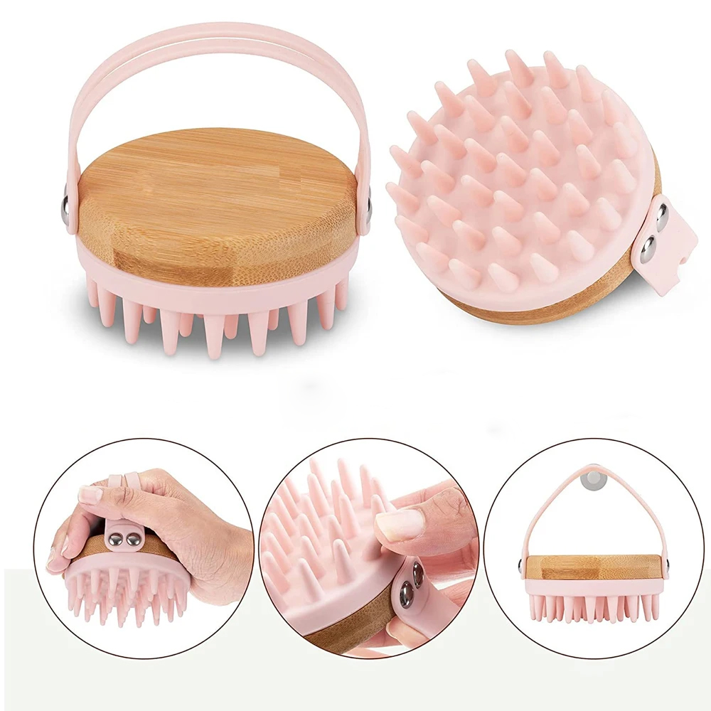 Bamboo Hair Brush - Nowy masażer do skóry głowy Szczotka