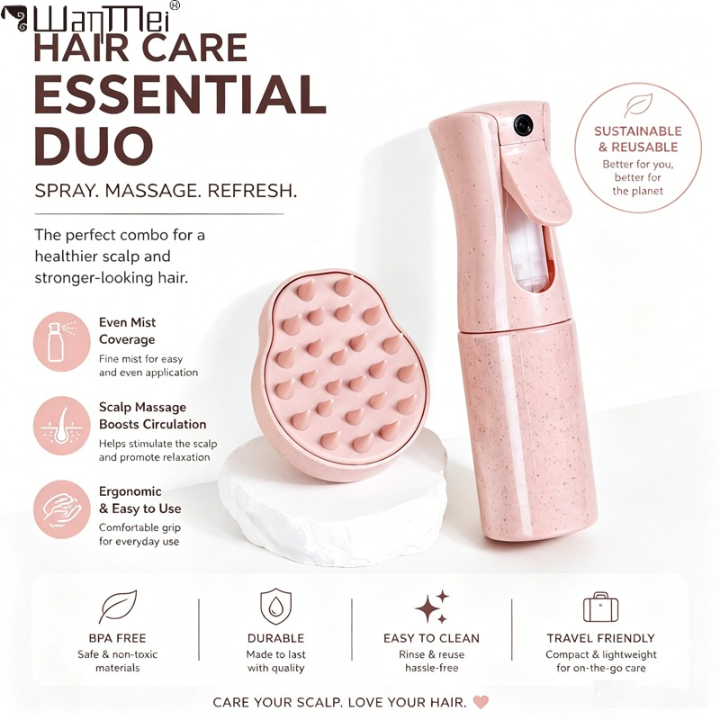 Hair Care Set - Zestaw do pielęgnacji włosów: butelka z