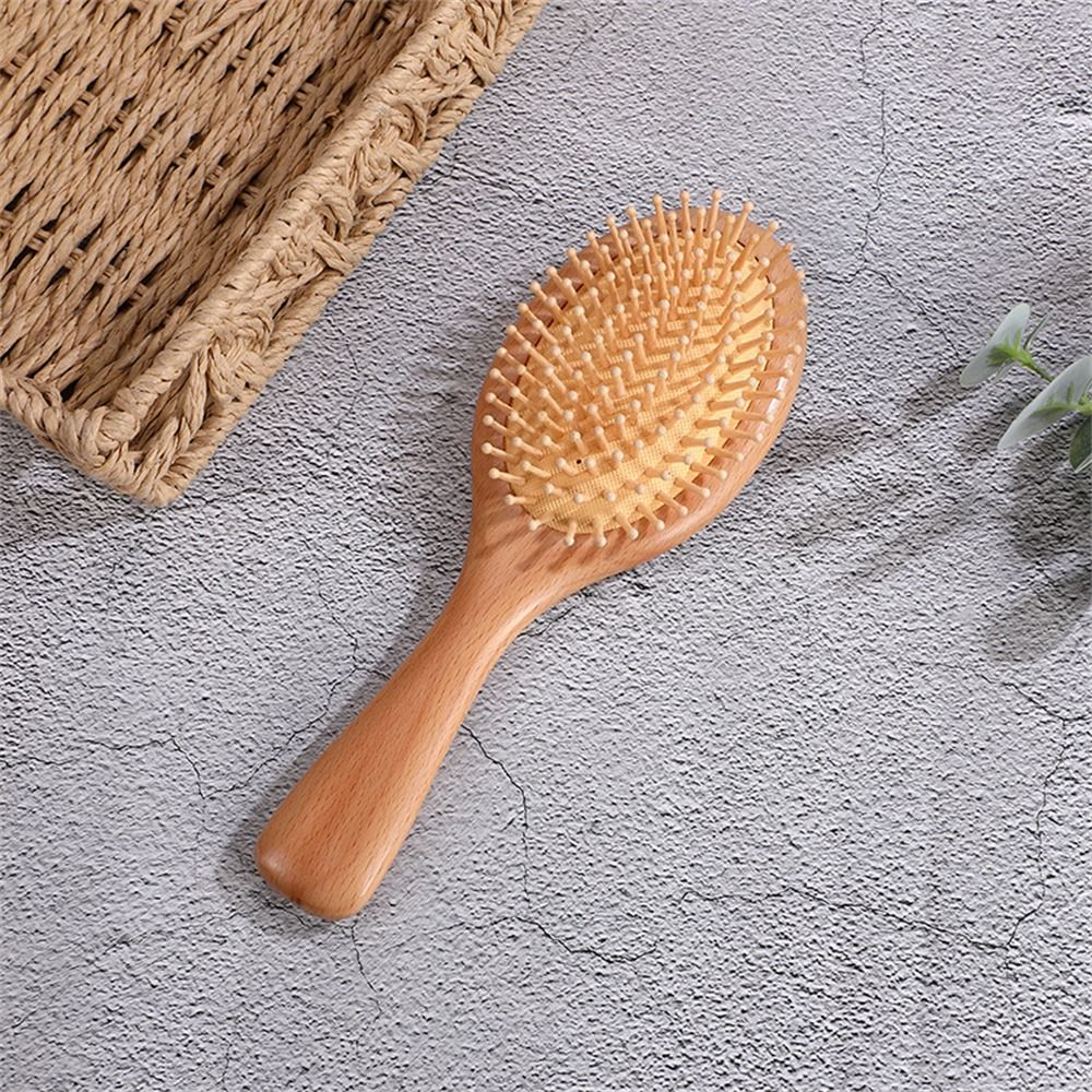 Bamboo Hair Brush - Profesjonalna drewniana szczotka do włosów z