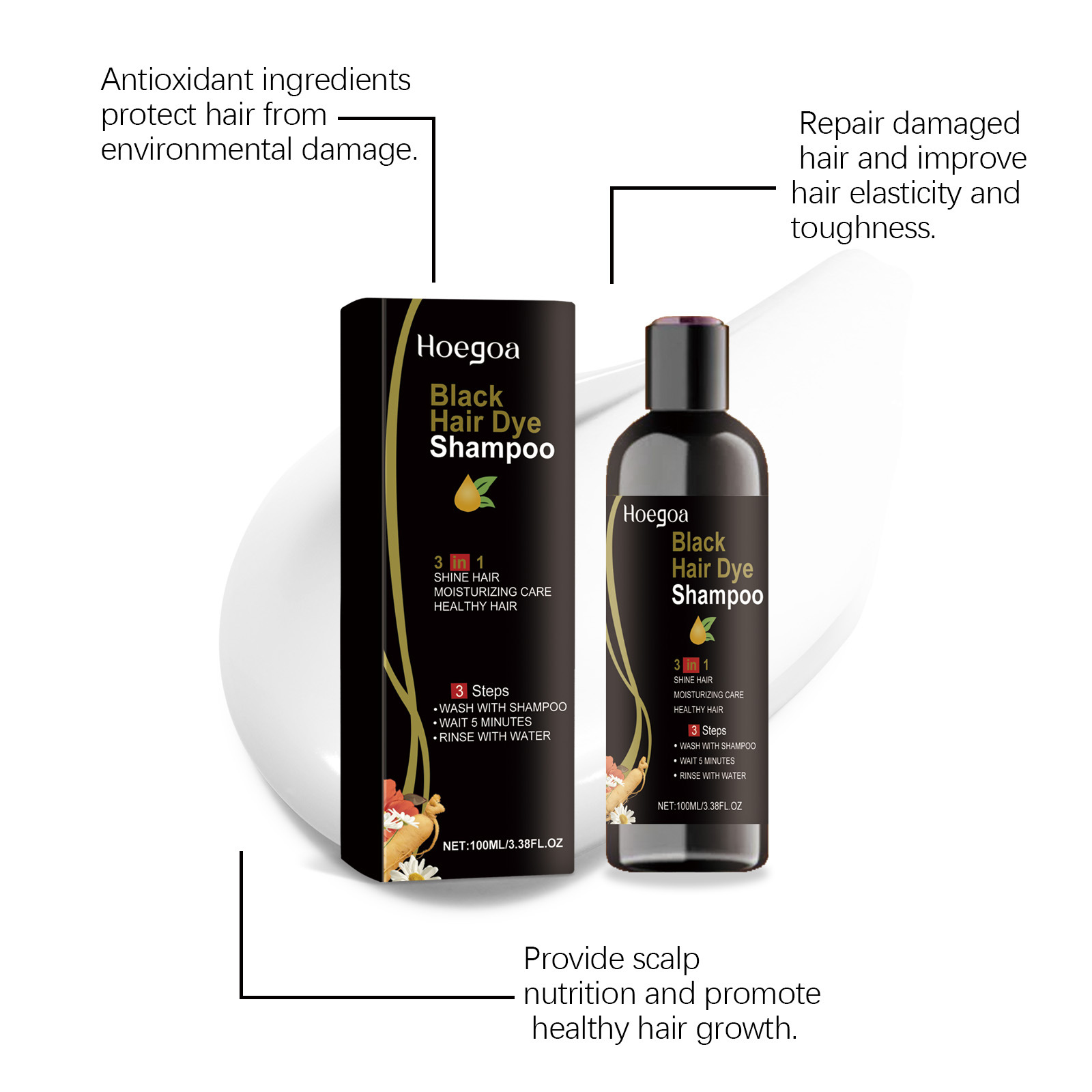 Hair Care Step - Naturalny ziołowy szampon do farbowania włosów