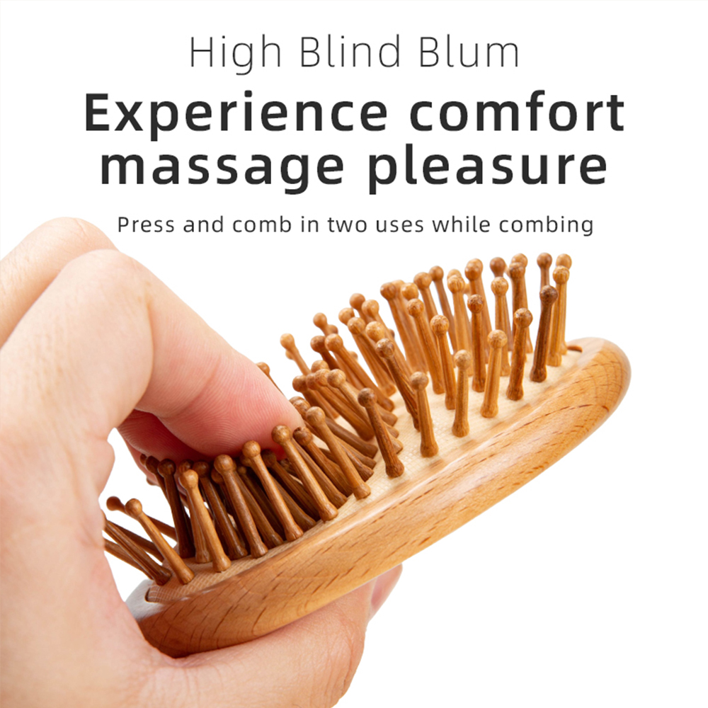 1 sztuk/2 sztuk grzebień drewn – Bamboo Hair Brush recenzja i cena
