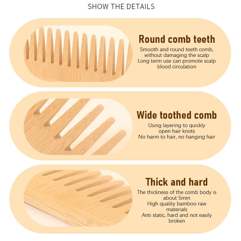 Szczotki do włosów z szerokimi – Bamboo Hair Brush recenzja i cena